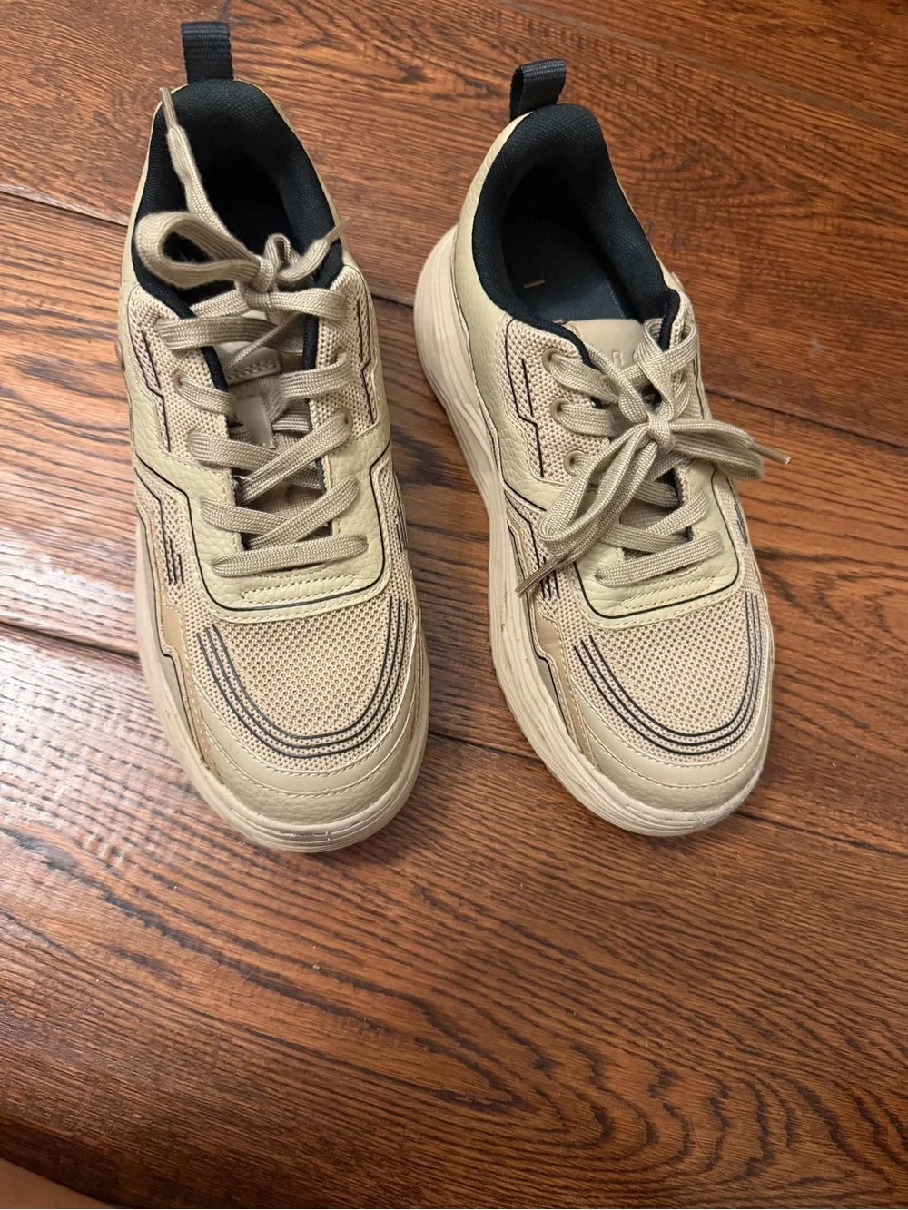 IRO Chunky Platform Sneakers in Tan